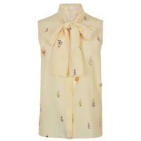 VICTORIA BECKHAM Crepe Earring Blouse