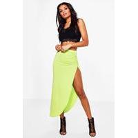 Viscose Maxi Skirt - lime