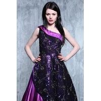 vintage purple prom dress