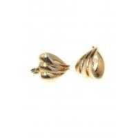Vintage Gold Heart Monet Earrings