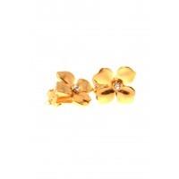 Vintage Gold Flower Earrings