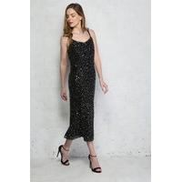 Vintage Black Sequinned Dress