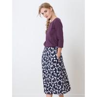 Viscose full skirt with an exclusive Somewhere Breeze print, HANGO