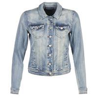 vila vikiller womens denim jacket in blue