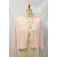 Vintage 50\'s One Size Apricot Bed jacket Vintage - Size: One size: plus - Pink - Dressing gown