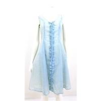 vintage circa 1960s lavinia light sky blue chic dress