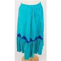 Vintage 80\'s Size: S turquoise suede skirt