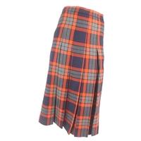 Vintage Gor-Ray Size 12 Classic Tartan Below Knee Pleated A-Line Skirt