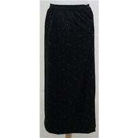 vintage size s black glittery skirt