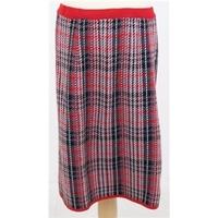 vintage size 14 red mix checked skirt