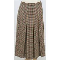 vintage gor ray size 18 beige mix checked skirt