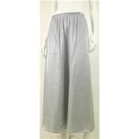 Vintage 1990\'s Gina Bacconi Size 12 \'Let it Shine\' Subtle Pale Silver Blue Maxi Skirt