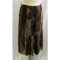 Viyella - Size Large - Brown - Skirt