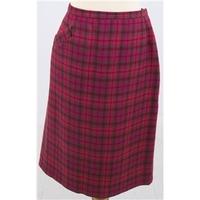 Vintage 60\'s Jobrey, size M red & pink checked skirt