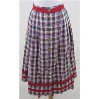 Vintage, size 18 multi-coloured checked skirt