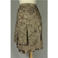 vila clothes size xs brown a line skirt