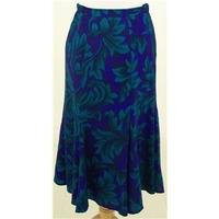 Vintage 80\'s Jacques Vert, size 12 green & purple wool skirt