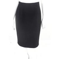 Vintage 1980s Boutiques Givenchy Size 10 Black Pencil Skirt