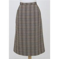 Vintage 1980s EX, size 16 brown wool skirt