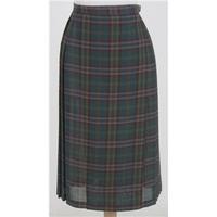 Vintage 70\'s Matthew Royce, size 14 green & pink mix checked skirt