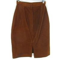 Vintage Gossip Size 10 Chocolate Brown Leather Skirt