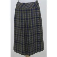 Vintage 80\'s Uninhibited, size 14 blue & green checked skirt