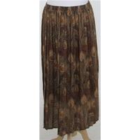 vintage liberty plus size l brown mix hera wool skirt