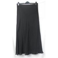 Vintage : St Michael - Size: 14 - Black - Calf length skirt