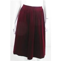 Vintage 1990\'s Liberty Size S Deep Red Corduroy Long Skirt