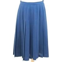 vintage country casuals size 14 teal pleated skirt