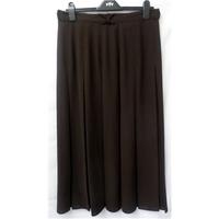 vintage unbranded size 16 brown pleated skirt