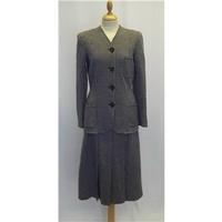 Vintage. Lyonesse, Size Extra Small, Blue and Grey Two Piece Jacket and Skirt Suit