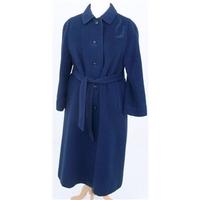 Vintage Karner, size M petrol blue wool mix coat