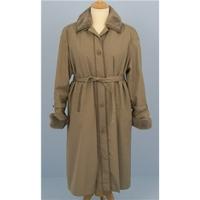 Vintage Dannimac, size 16 fawn raincoat with detachable lining
