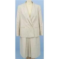 vintage 80s st michael size 16 oatmeal skirt suit