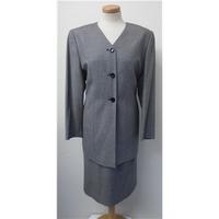 Vintage Viyella Petite size 14 Black wool Skirt Suit