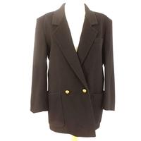 Vintage 1980\'s circa Jaeger Size 10 Pure Wool Fitted Double Breasted Blazer