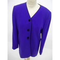 Viyella Size 12 (Petite) Vibrant Purple Jacket