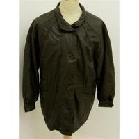 Vintage Brown Leather Jacket Size 14
