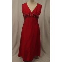 vintage 1960s burster size 38 red evening dress byroter size l red