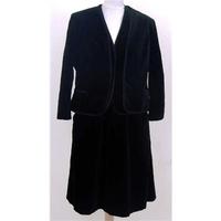 Vintage, Eastex, size 14, black velvet 3 piece skirt suit
