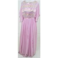 Vintage, Hoffmann Cocktail, size 10, pale pink long dress