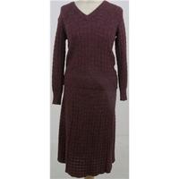 Vintage, Windsmoor, size 10/12, burgundy knitted jumper & skirt