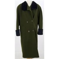 vintage 80s windsmoor size 14 olive green coat