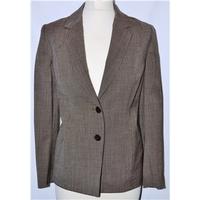 viyella size 10 brown smart jacket coat