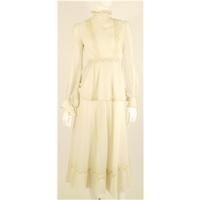 vintage 1970s 70s boho maxi dress size 8 featuring peal white textiles ...