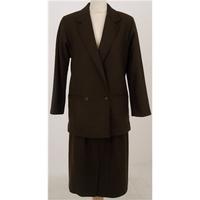 Vintage 80\'s, St Michael, size 14 brown skirt suit
