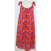 Vintage size L red floral sundress