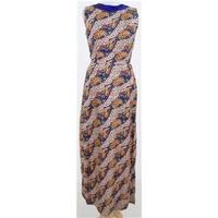 vintage size s multi coloured paisley patterned long dress