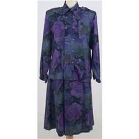 Vintage 70\'s, Marion Donaldson size 14 mauve floral blouse & skirt